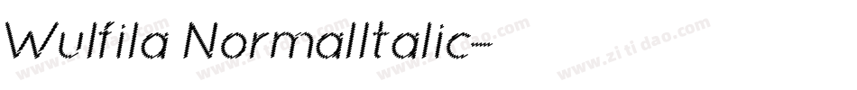 Wulfila NormalItalic字体转换